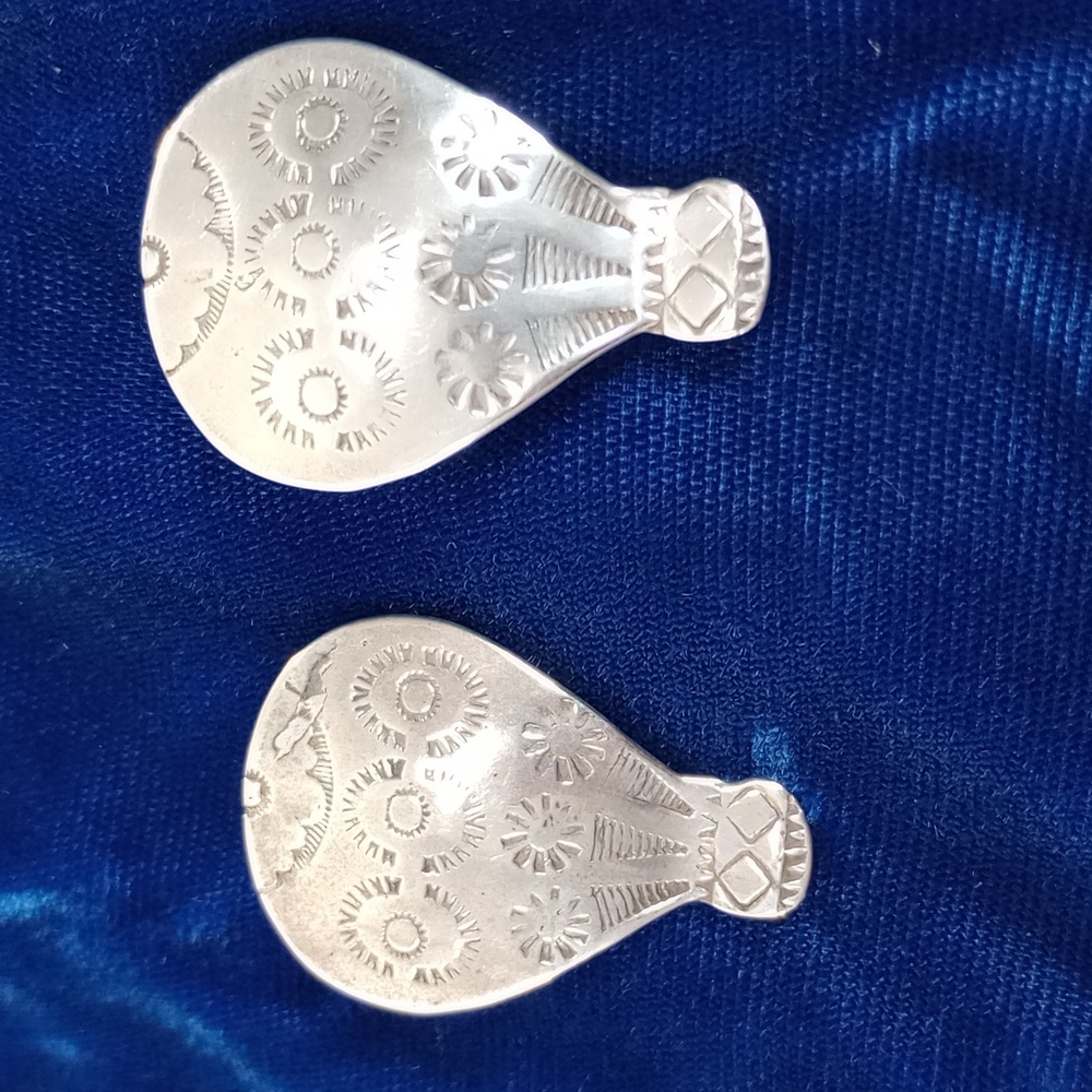 Hot Air Balloon Sterling Silver Earrings Vintage Native American